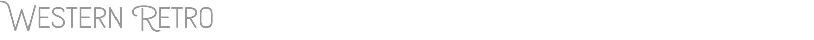 Western Retro font preview
